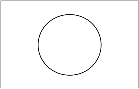 circle on a sheet of paper