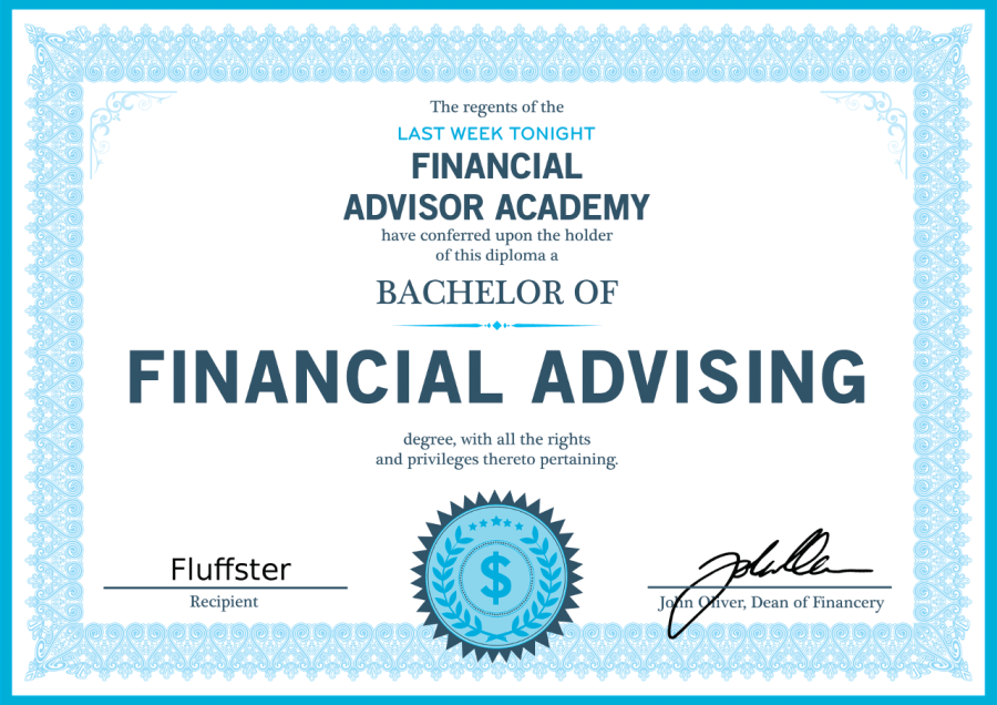 Fluffster Finance Certificate